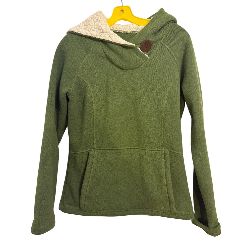 Koppen Green Hooded Fleece Lined Sweatshirt Medium